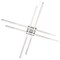 Dweled Parallax 42in LED Flush Mount 3-CCT 2700K-3000K-3500K Set to 3000K in Chrome FM-731 - alternate 3